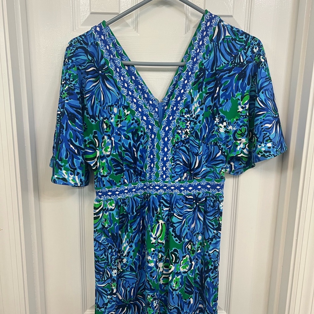 Lilly Pulitzer Blue and Green Resort Sundress